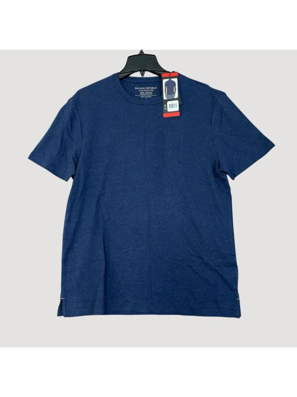 NWT Banana Republic Men's M Blue Luxe Touch Tee Short Sleeve Crewneck